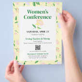 Yellow Spring Floral Women's Conference チラシ (手)