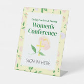 Yellow Spring Floral Women's Conference 台座サイン (正面)