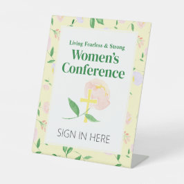 Yellow Spring Floral Women's Conference 台座サイン