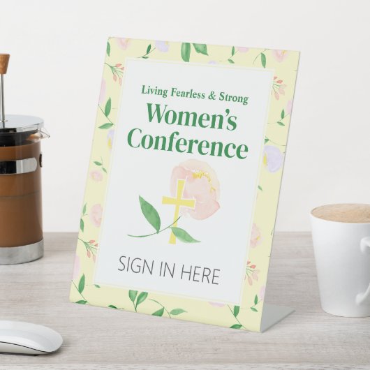 Yellow Spring Floral Women's Conference 台座サイン (インサイチュ)