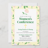 Yellow Spring Floral Women's Conference Invitation 招待状 (正面)