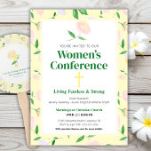 Yellow Spring Floral Women's Conference Invitation 招待状