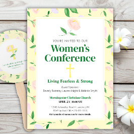 Yellow Spring Floral Women's Conference Invitation 招待状