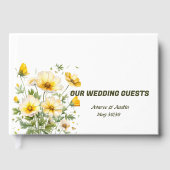 Yellow Spring Flowers Wedding ゲストブック (正面)