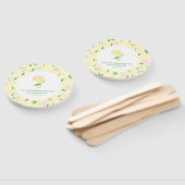 Yellow Spring Watercolor Floral  ハンドファン (組立なし)