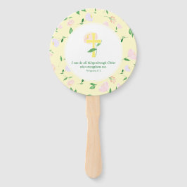 Yellow Spring Watercolor Floral  ハンドファン