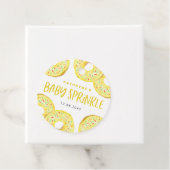 Yellow Sprinkle Donut Birthday Party Thank You フェイバータグ (インサイチュ)
