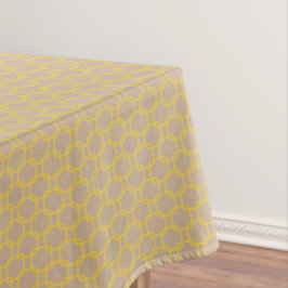 Yellow Squares Pattern Tablecloth テーブルクロス