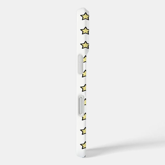 Yellow Star Pattern Minimalist Stars Case-Mate iPhoneケース (裏面 / 右)