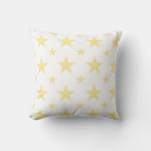 Yellow Star Pattern Retro Vintage Celestial Spring クッション (正面)