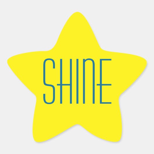 Yellow Star Shineスタンプ 星シール (正面)