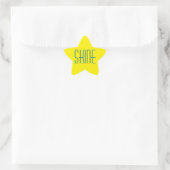 Yellow Star Shineスタンプ 星シール (バッグ)