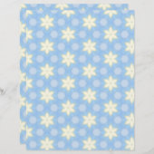 Yellow Stars on Blue Scrapbook Paper (正面/裏面)