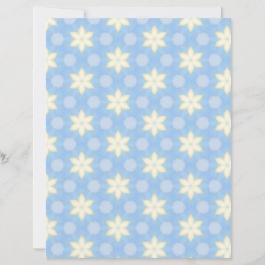 Yellow Stars on Blue Scrapbook Paper (裏面)