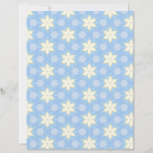 Yellow Stars on Blue Scrapbook Paper (正面)