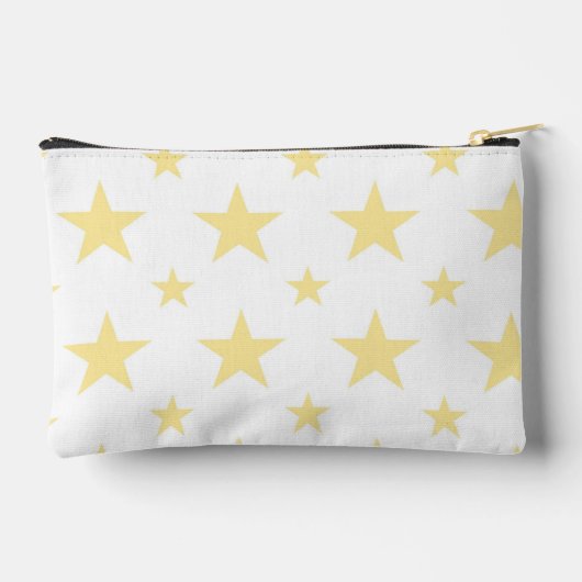 Yellow Stars Pattern Constellation Pencil Case アクセサリーポーチ (裏面)