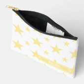 Yellow Stars Pattern Constellation Pencil Case アクセサリーポーチ (見開き)