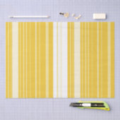 Yellow Striped Pattern 薄葉紙 (クラフト)