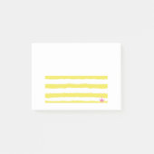 Yellow stripes and a pink crown Post-It Notes ポストイット (正面)