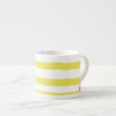 Yellow stripes and a pink crown Specialty Mug エスプレッソカップ (正面右)