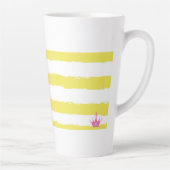 Yellow stripes and a pink Latte Mug カフェラテマグ (右)