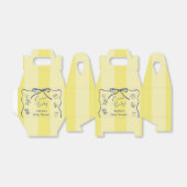 Yellow Stripes Italian Themed Ciao Baby フェイバーボックス (折り畳みなし)