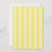 Yellow Stripes Italian Themed Ciao Bambino  招待状 (裏面)
