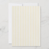 Yellow Stripes Lemons and Flowers Graduation 招待状 (裏面)