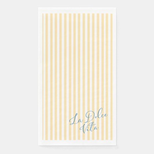 Yellow Stripes Paper Napkin (正面)