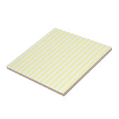 Yellow Stripes Pattern Minimal Modern Summer タイル (側面)