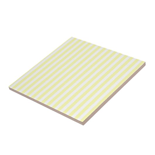 Yellow Stripes Pattern Minimal Modern Summer タイル (側面)