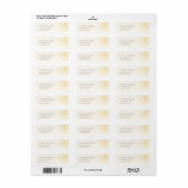 Yellow Stripes Sun Baby Shower Return Address ラベル (フルシート)