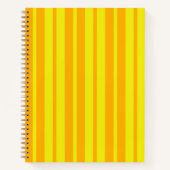 Yellow Stylish Stripes Pattern Design  ノートブック (正面)