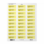 Yellow Sunと涙の多い顔, ZFJGアドレス ラベル (フルシート)