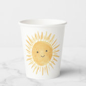 Yellow Sun Girl's Birthday Party 紙コップ (正面)