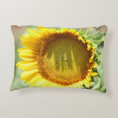 Yellow sunflower アクセントクッション (裏面)