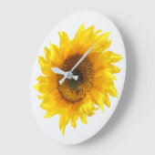 yellow sunflower large clock ラージ壁時計 (傾斜)