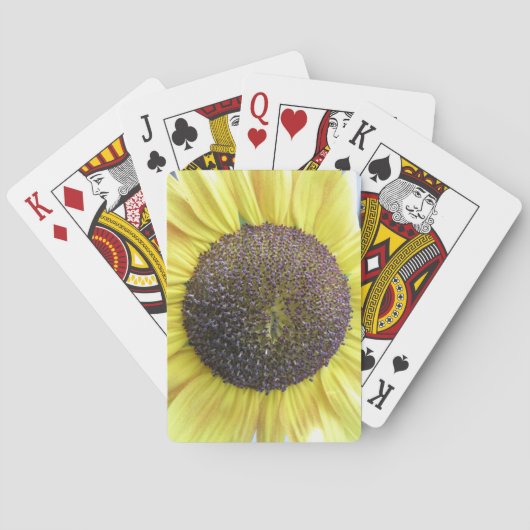 Yellow Sunflower Playing Cards トランプ (裏面)