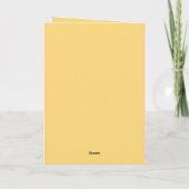 Yellow Sunflower Soul Mother's Day Card カード (裏面)