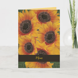 Yellow Sunflower Soul Mother's Day Card カード