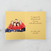 Yellow Sunflower Soul Mother's Day Card カード (内部)