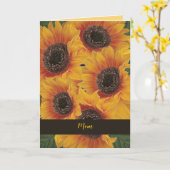 Yellow Sunflower Soul Mother's Day Card カード (黄色い花)