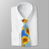 Yellow Sunflowers Summer Neck Tie ネクタイ (タイ)