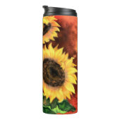Yellow Sunflowers Thermal Tumbler タンブラー (回転右)