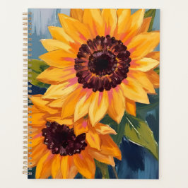 Yellow Sunflowers | Watercolor Floral Painting プランナー手帳