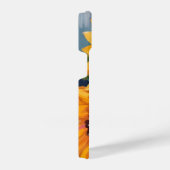 Yellow Sunflowers | Watercolor Floral Painting iPhoneケース (右側面)