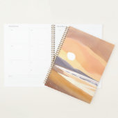 Yellow Sunset Shore | Watercolor Airy Painting プランナー手帳 (ディスプレー)