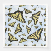 Yellow Swallowtail Butterflies Blue Sky  (正面)