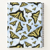 Yellow Swallowtail Butterflies Design Personalized ノートブック (裏面)