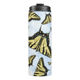 Yellow Swallowtail Butterflies Pattern タンブラー